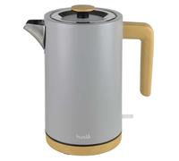 Bouilloire électrique - KING HOFF - HUSLA 1.5L - 2000W - Gris - Socle rotatif - Indicateur de niveau d'eau