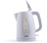 Bouilloire electrique Livoo DOD184W, Blanc, capacité 1.7L, Puissance 2200W, Filtre anticalcaire amovible Blanc G
