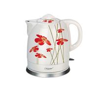 Maestro Bouilloire électrique Feel MR-066 – 1,5 L – 1200 W – Céramique Rouge/Blanc