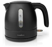 NEDIS Bouilloire électrique, 1.0 l, Rotatif à 360 degrés, Élément Chauffant dissimulé, Contrôleur Strix, Protection Contre l'ébullition KAWK300EBK