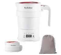 Bouilloire Électrique Pliable 0,7 L - Portable pour Camping et Voyage, Avec Panneau de Contrôle de la Température et Affichage, en Silicone