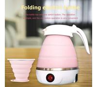 Bouilloire Électrique Pliable En Silicone, 600w, Portable, Pour Eau Bouillante, Théière Pour Voyage, Usage Domestique, Accessoires De Cuisine