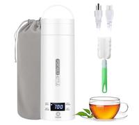 Bouilloire Électrique Portable 500ml, Mini Bouilloire de Voyage en Inox 316 avec Réglage de Température et Arrêt Automatique, Chauffage Rapide pour Thé, Lait, Café - Blanc