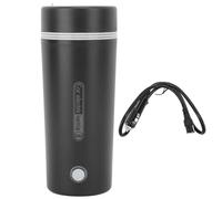 Bouilloire électrique portable de voyage Chauffage rapide Contrôle intelligent Protection anti-brûlure sèche Tasse chauffante isolante de 350 ml pour voiture Voyage Bureau Maison (12V)
