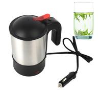 Bouilloire électrique portable en acier inoxydable pour voiture - Pour préparer du thé, du café, du lait, des déplacements, des voyages, du camping, des sorties en famille