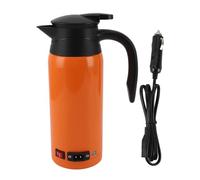 Bouilloire électrique pour voiture, ébullition rapide, 12V 24V, double tension, 800ml, en acier inoxydable, chauffe-eau pour voiture d'affaires, camion