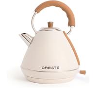 Bouilloire électrique rétro - Create - 1L ou 1,7L - Acier inoxydable - Arrêt automatique