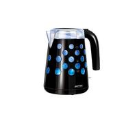 Bouilloire électrique rétro-éclairée 1,7 L sans fil filtre anti-calcaire,, MCZ-86, 2200, Noir