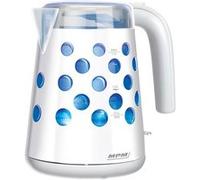 Bouilloire électrique rétro-éclairée. 1,7 L, sans fil, filtre anti-calcaire, MPM, MCZ-86, 2200, Blanc Blanc G