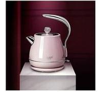 Bouilloire électrique rétro inoxydable rose1. 5l pour voyage théière à café 1500w Rose G