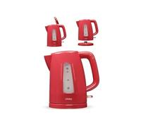 Bouilloire électrique ROUGE 2200W sans fil 1,7L Socle pivotant 360°C