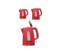 Bouilloire électrique ROUGE 2200W sans fil 1.7L Socle pivotant 360°C ROUGE
