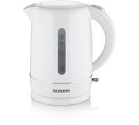 Severin Bouilloire électrique WK 4325 1,7 L 2200 W Niveau d'eau visible Bec avec tamis Blanc