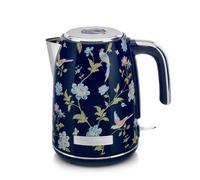 Laura Ashley Bouilloire Electrique 1,7 L avec Motif Elveden Bleu par VQ - Bouilloire Électrique Sans Fil avec Ébullition Rapide de 2,2 KW, Protection Contre la Surchauffe et la Chauffe à Sec