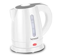 Techwood Bouilloire électrique TB-1023 1L 1600W, arrêt sécurité, indicateur niveau d'eau, Blanc