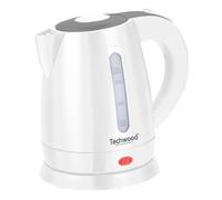 Bouilloire Electrique Techwood TB-1023 Capacité 1L - 1600W Arrêt de sécurité en cas de surchauffe Indicateur niveau d'eau, Blanc