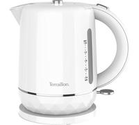 Bouilloire électrique - TERRAILLON 15351 DIAMANT Blanc 1.5L - 2200W - Base pivotante 360° - Base reliefée effet diamant
