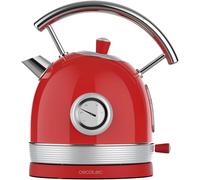 Bouilloire Électrique Thermosense 420 Vintage Light Red De 1,8 Litres. 2200 W, 8 Tasses De Thé, Thermomètre Intégré, Style Vintage, 360 Degrés, Acier Inoxydable