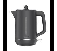 Bouilloire électrique TORNADO TKE-01328-GS 1,7L 2200W avec indicateur de niveau et filtre noir plastique