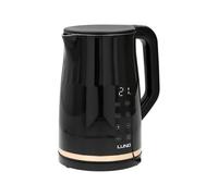 Bouilloire électrique TOYA LUND 1,7 L à régulation de température, noire
