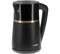 Bouilloire électrique TOYA LUND 1,7 L à régulation de température, noire
