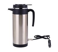 Bouilloire Électrique Voiture 24V Env.1200ml Tasse Chauffante avec l'Allume-Cigare Bouteille à Café Mugs Camion Distributeur d'Eau Chaude Voyage Cadeau Noël Chauffeur Papa Mari