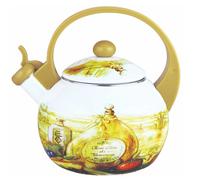 BOUILLOIRE ÉMAILLÉE 2L AVEC SIFFLET KINGHOFF KH-3700