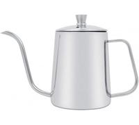 bouilloire émaillée, Bouilloire à col de cygne long grande capacité (550 ml) en acier inoxydable avec couvercle, idéale for la cuisine et les cafés