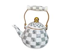 Bouilloire émaillée, cafetière, Bouilloire, Construction épaisse, Design Vintage, poignée résistante à la Chaleur, Compatible avec Toutes Les plaques de Cuisson, 1,5 L (1,6 pintes)