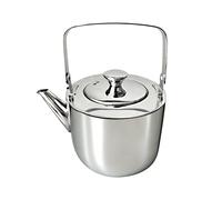 Bouilloire en acier inoxydable - 1,3 L Pot à brassage en métal avec poignée et infuseur,Pichet pour cuisinière | Maison Cuisine Restaurant Voyage Appartement Camping Bureau
