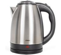 Livoo - Bouilloire en acier inoxydable DOD207 - 1,2L, 1500W, acier inoxydable, protection surchauffe, rotation à 360°