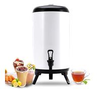 Bouilloire en Acier Inoxydable 6L, 8L, 10L ou 12L avec Robinet, poignée de Transport et Fermeture hermétique. Grande capacité. Idéale pour la Restauration, Les Bureaux, Les hôtels et Les fêt