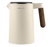 Bouilloire électrique Concept Norwood en acier inoxydable - contrôle de la température Fonction KEEP WARM 1.5L 1850-2200W vanille