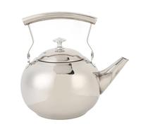 Bouilloire en Acier Inoxydable avec Sifflet (1.0L/1000ml) | Filtre fin, conception de couvercle sécurisée, polyvalent pour les cuisinières