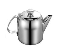 Bouilloire en acier inoxydable - Distributeur de café anti-déversement - avec poignée et couvercle scellé - Théière argentée pour restaurant, salle de réunion, maison, salon, appartement