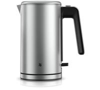 Bouilloire en acier inoxydable WMF Lono Silk 1,6 L, bouilloire électrique sans fil 2400 W avec filtre anti-calcaire, base 360°, effet anti-traces de doigts, couvercle à une main