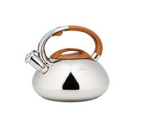 KINGHOFF Bouilloire KH-3274, acier inoxydable, 3 L, sifflet intégré, induction, argenté/marron