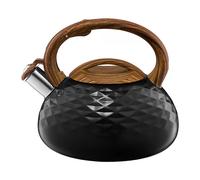 Bouilloire en acier pour plaque induction et électrique 2,3 litres couleur noir