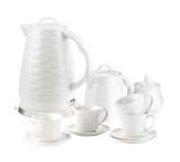 Bouilloire en céramique 1,7 L avec service 4 personnes ''WSK'' Rosenstein & Söhne