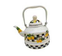 Bouilloire en émail créative, pichet à Eau résistant à la Chaleur, Pot en émail Citron Multi-Usage, 1,1 L (1,8 pintes)