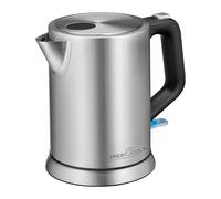 Bouilloire electriques - Bouilloire électrique - Bouilloire en acier inoxydable - 2200 Watts - Capacité 1 litre - Base rotative 360 ° - couleur Argent - Profi Cook PC WKS 1106