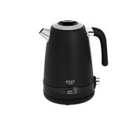 Bouilloire en métal AD 1295 1,7 L avec écran LCD et contrôle de la température, maintien de la température à 40°C - Noir