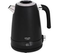 Bouilloire en métal AD 1295 1,7 L avec écran LCD et contrôle de la température, maintien de la température à 40°C - Noir