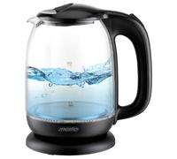 Bouilloire en verre 1,7 L Mesko MS 1302b - Coloris Noire - 2 200 W