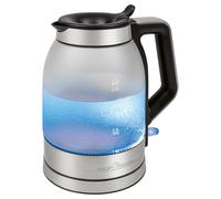 ProfiCook® Bouilloire 1,7 litre avec verre satiné | Réservoir d'eau éclairé en bleu | Bouilloire 1,7L | Kettle avec ouverture de remplissage à fermeture automatique | Sans BPA | 2200W | PC-WKS 1215 G