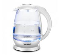 Bouilloire en verre 1,7L - TECHWOOD - Socle 360 degrés - Filtre amovible - Indicateur lumineux