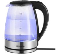 Bouilloire En Verre 2 Litres 2200W Bouilloire Électrique En Verre Avec Rétro-Éclairage Led Arrêt Automatique Et Protectio[CA397]