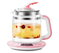 Bouilloire en verre, Bouilloire de santé, théière automatique en verre épais, base chauffante acier inoxydable