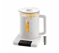 Bouilloire en verre, Bouilloire électrique domestique 18 fonctions de chauffage, théière à ébullition rapide, fonction conservation la chaleur, en acier inoxydable 304(5,1.8L)