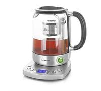EMERIO WK-122248 Bouilloire sans fil, sans BPA, avec écran argent, noir
